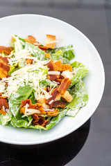 Caesar Salad on white plate