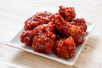 fried chicken with spicy sauce © topntp