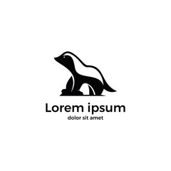 Vector Logo squirrel abstract concept creative