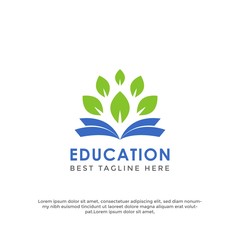 Modern Education icon Logo template
