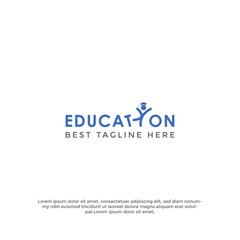 Modern Education icon Logo template
