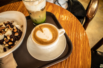 韓国、大邱のカフェのカフェラテ_01