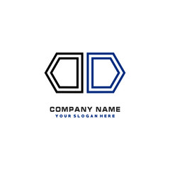 Fototapeta premium initials OO logo template vector. modern abstract initials logo shaped lines,