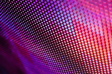 CloseUp LED blurred screen. LED soft focus background. abstract background ideal for design.