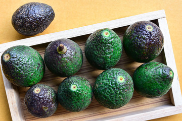 Fresh avocado on the market