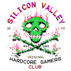 pixel skull and bones illustration graphic design