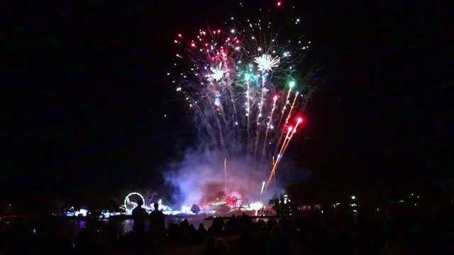 Colorful and fun fireworks show