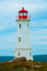 Fototapeta na wymiar Louisbourg Lighthouse - Nova Scotia - Canada