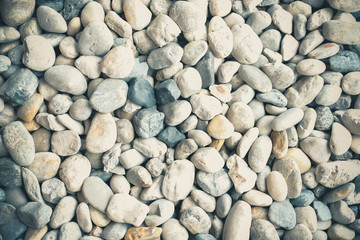 pebble rock stone background texture.