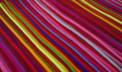 Seamless rainbow curved stripes color line art  background