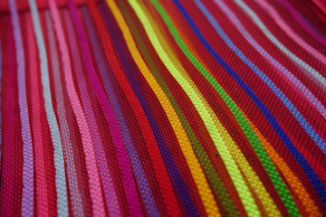 Seamless rainbow curved stripes color line art  background
