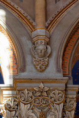  Interior of Fot Cathedral, was design by Ybl Miklos, is one of the most impressive church in rural Hungary.