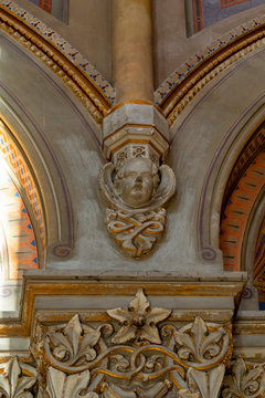  Interior of Fot Cathedral, was design by Ybl Miklos, is one of the most impressive church in rural Hungary.