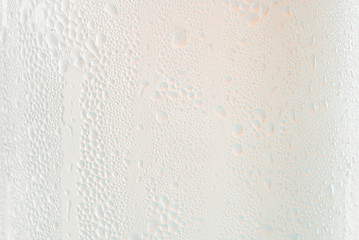 Macro view of water droplets condensation.Water drop texture background, background concept.