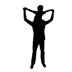 Father and Son Silhouette