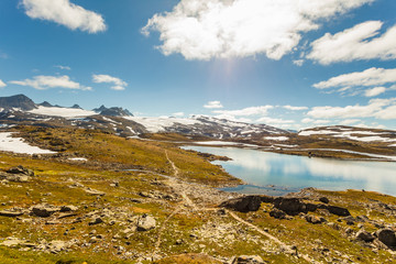 Mountains landscape. Norwegian route Sognefjellet