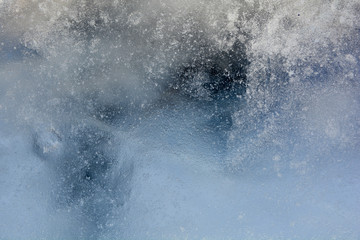 Abstract frozen water.Ice texture winter background