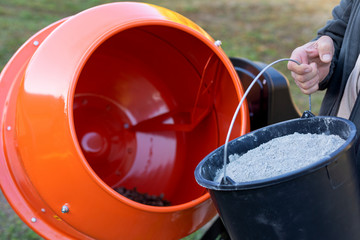  Electric cement mixer