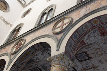 Obraz premium Inner yard of Palazzo Vecchio, Florence, Tuscany, Italy.