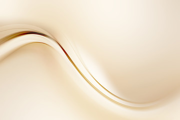 Abstract Gold Soft Wavy Background