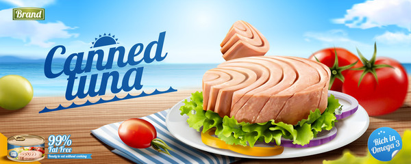 Canned tuna banner ads