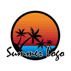Fototapeta na wymiar summer logo vector image