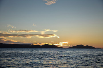 Fototapeta premium sunset over sea