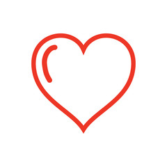 Heart Love Icon Vector Illustration	