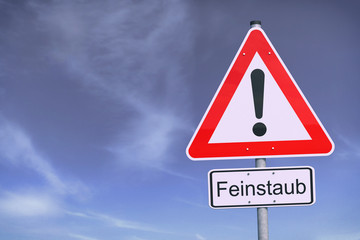 Feinstaub - Verkehrsschild