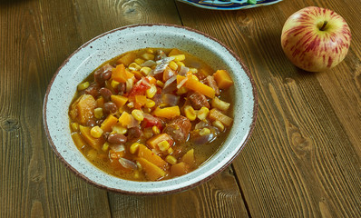 Bean Stew With Sausage, Butternut Squash