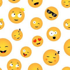 Emoji seamless texture
