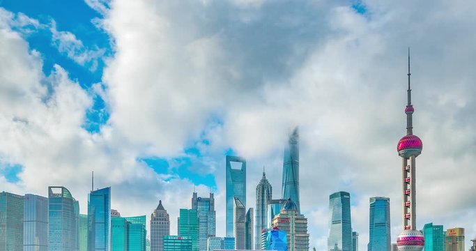 Shanghai Lujiazui city skyline