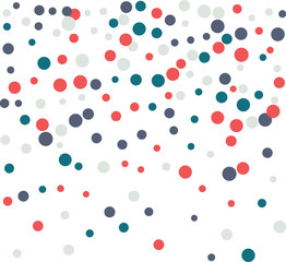 Festive color round confetti background. Square frame confetti texture for holiday, postcard, poster, website, carnivals, birthday and children's parties. Cover confetti mock-up. Wedding card layout