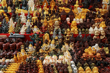 Collection of buddha statue handmade of thailand