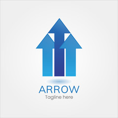 Arrow Next Play symbol logotype  Abstract logo icon design for business etc - Vector