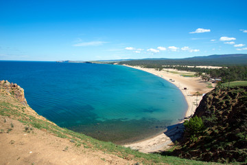 Olkhon. Baikal. Landscapes of Lake Baikal. Nature of Lake Baikal. Plains. Steppes.