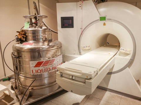 Adding helium to a mri scanner