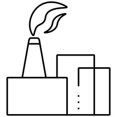 Factory and production icon