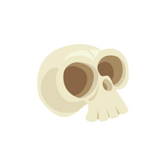 Halloween spooky skull. Vector illustration