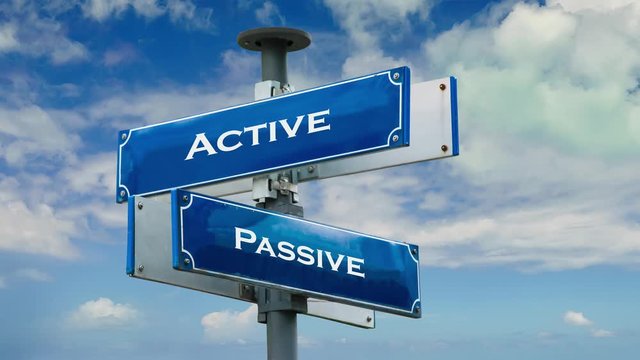 Street Sign Active versus Passive