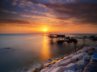 Fototapeta premium Trabucco's sunrise