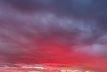 Fototapeta na wymiar Beautiful clouds at sunset as a background