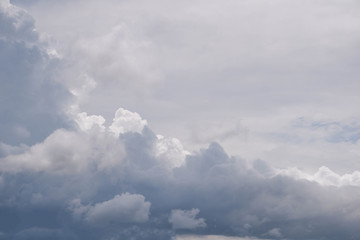 Fototapeta na wymiar The blue sky and clouds together
