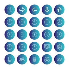  creative universal icon set of 25