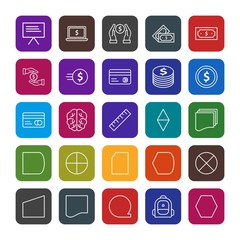 25 decent icon sheet of universal