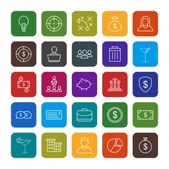 25 decent icon sheet of universal