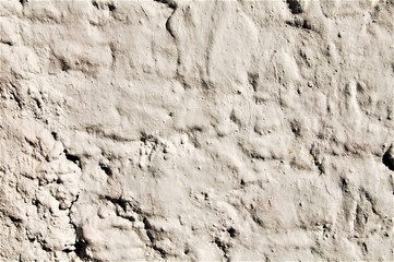 Naklejka premium white rough cement wall lit by the sun