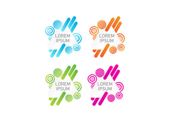 Obraz premium web bannner design. web banner template . gradient style web site element