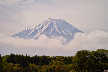 mt fuji in winter