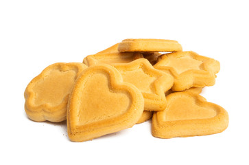 shortbread cookies isolated
